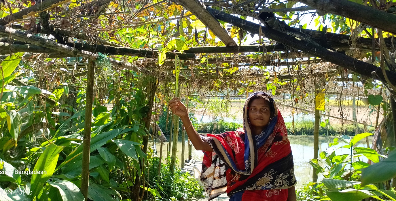 Zahura Akter cultivates her life using every Inch of homestead